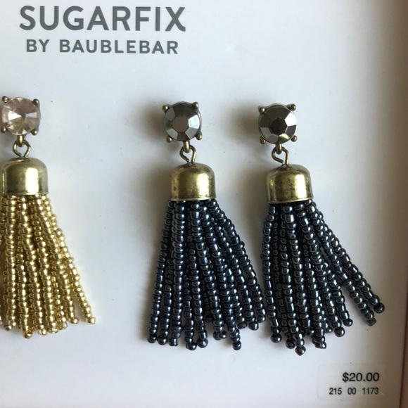 SUGARFIX BY BAUBLEBAR 2 PAIRS OF TASSEL EARRINGS - Picture 3 of 4